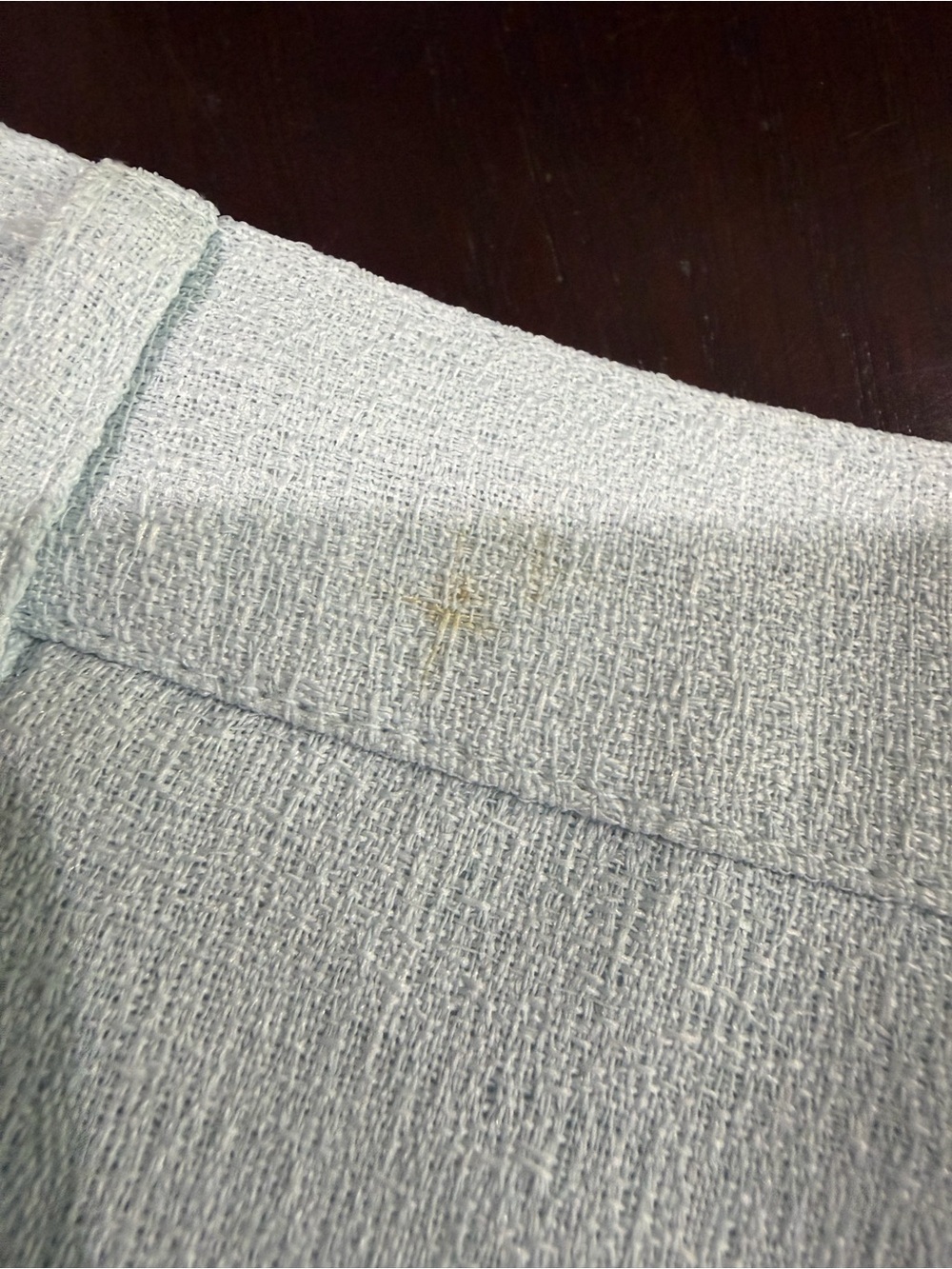 Vintage Korean Wool Blend Pant‎ Suit Light Blue Pastel 2pc Set Blazer & Trousers - Picture 15 of 16